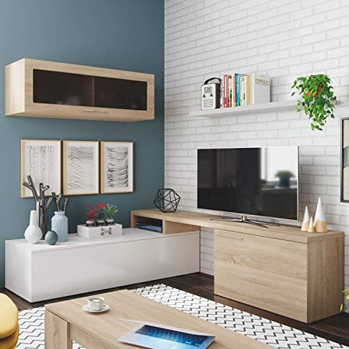 Thumbnail 7 de Habitdesign Mueble Multiusos Blanco Brillo y Roble 🇨🇦