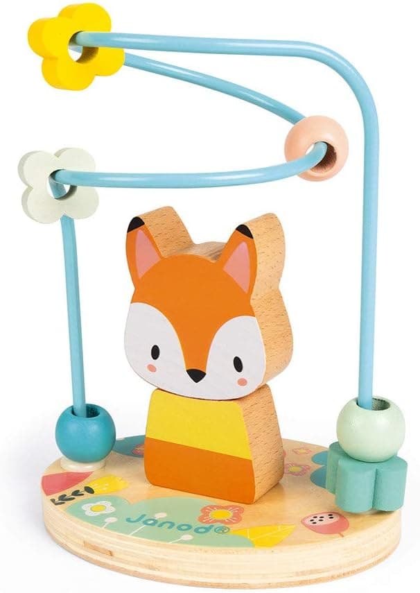 Detalle de Janod Looping Renard Pure (Bois) — petit renard à empiler pour jouer et apprendre
