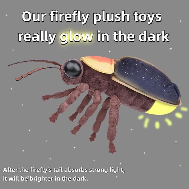 Thumbnail 2 de RLOMUTE firefly plush toy 10.6 inch night light