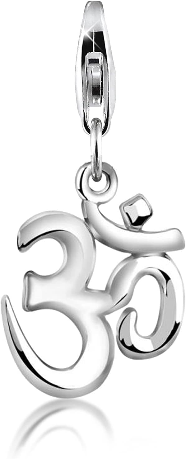 Detalle 2 de Nenalina Om Karabiner Charm Anhänger aus 925 Sterling Silber (713205-000) fürs Bettelarmband