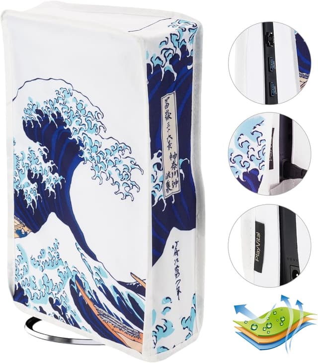 Detalle de PlayVital PS5 Slim dust cover sleeve