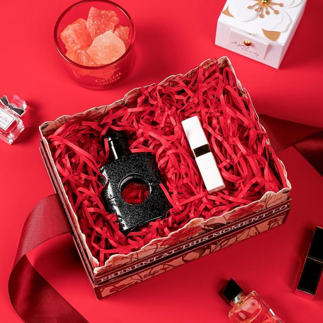 Detalle 1 de 500 g Geschreddertes Papier Rot als Füllmaterial