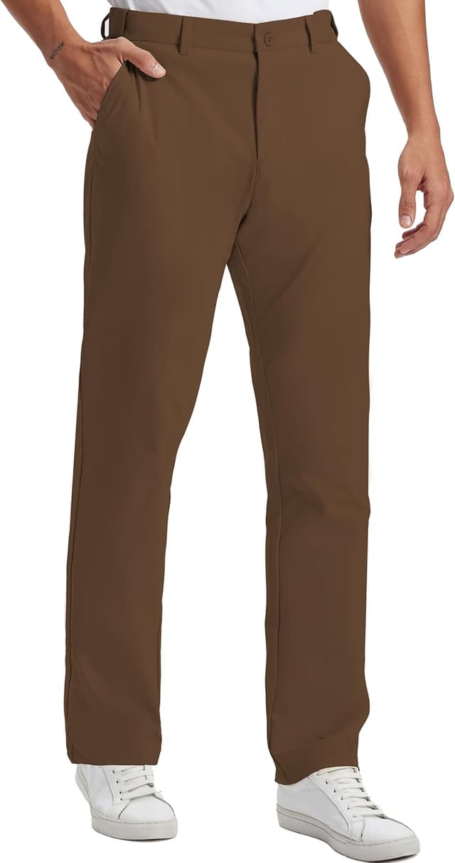 Thumbnail 6 de Mens Golf Pants Lightweight Quick Dry Anti-Slip Work Dress Pants with 4 Pockets (Stretch Casual Slacks)