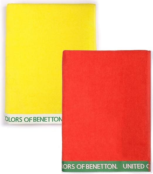 Imagen de UNITED COLORS OF BENETTON, Set Toallas Playa 100% Algodón 🏖 en OfertitasTOP