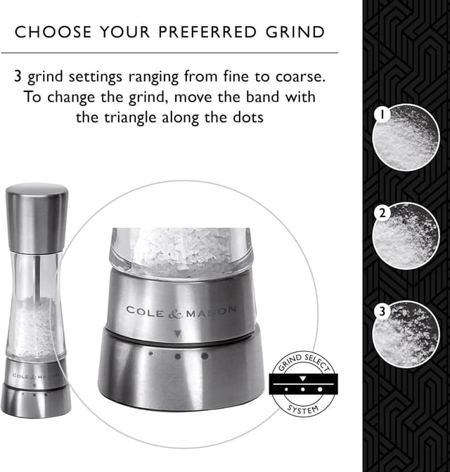 Thumbnail 4 de Cole & Mason Derwent Salt & Pepper Mills 190 mm