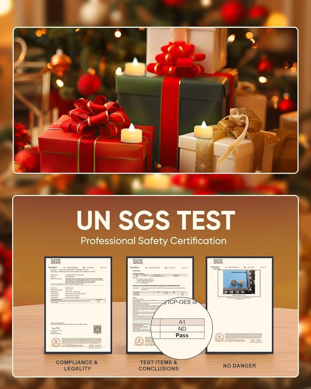 Thumbnail 6 de AMAGIC 24 Stück LED-Teelichter (flammenlos, batteriebetrieben, warmweiß) für Halloween & Hochzeit