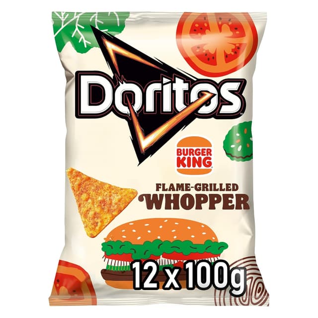 Imagen de Doritos Burger King Tortilla Chips 12×100g 🍿 en OfertitasTOP