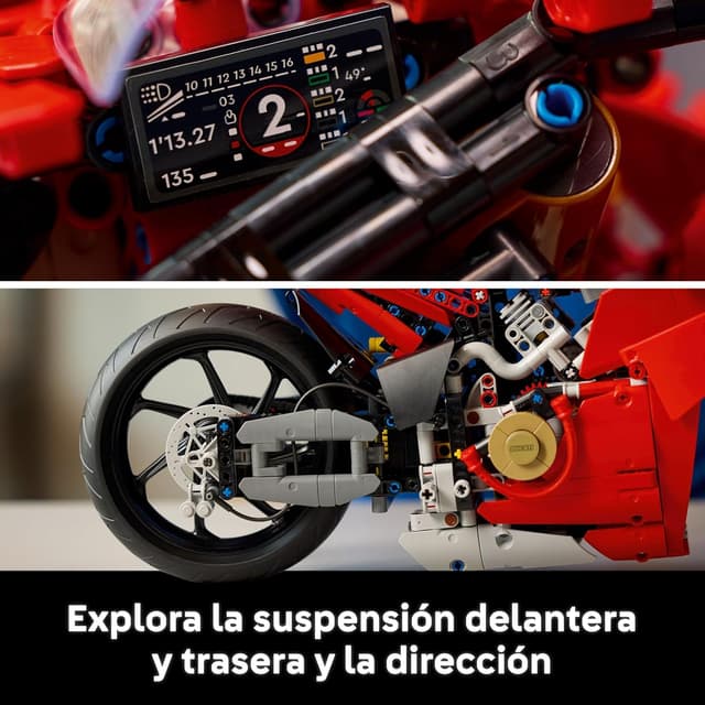 Detalle de LEGO Technic Moto Ducati Panigale V4 S 42202