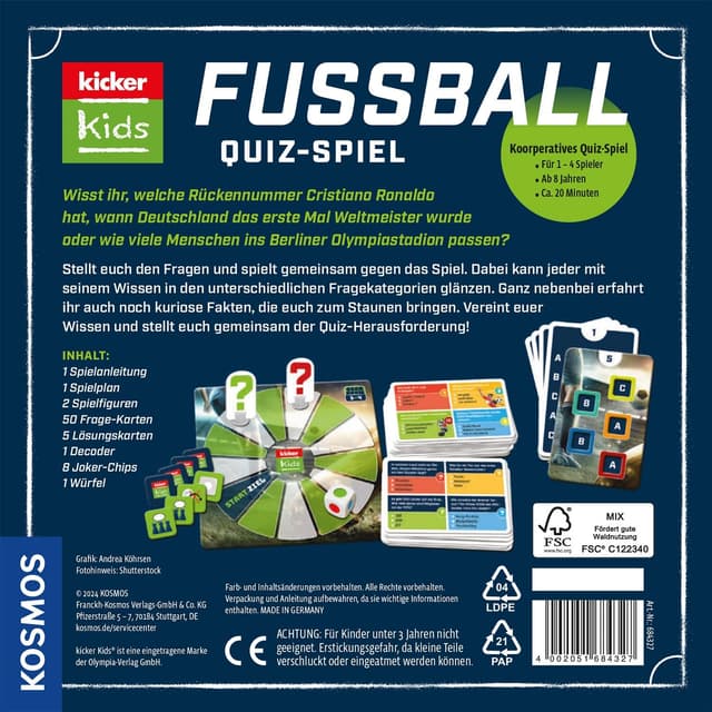 Detalle 2 de KOSMOS Kicker Kids Fußball-Quiz