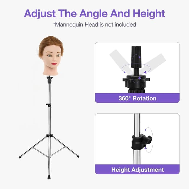 Detalle 2 de Puppenkopfständer Neverland 80 bis 133 cm