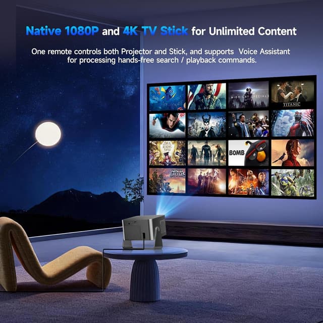 Detalle de Magcubic Proyector 4K 650 ANSI