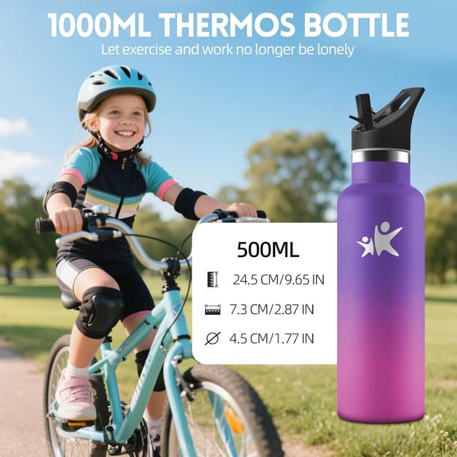 Thumbnail 2 de Gourde INOX 500 ML — Isotherme réutilisable 🚰