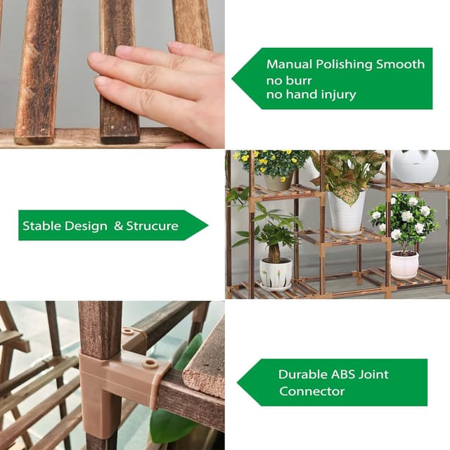 Thumbnail 2 de Estantería de madera 7 niveles para macetas