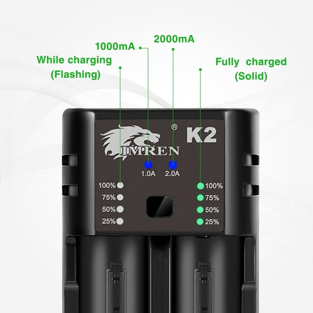 Detalle 1 de Imren 26650 10400 battery charger