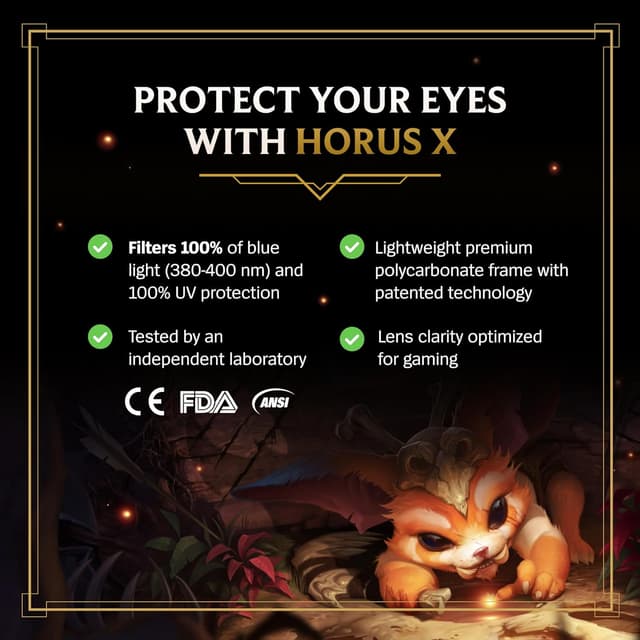 Thumbnail 4 de Horus X • Gafas Gaming League Of Legend Redondas