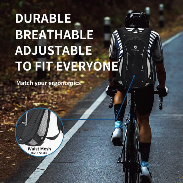 Detalle 2 de TTIAISHLE Hydration Pack Backpack with 2L BPA-free water bladder