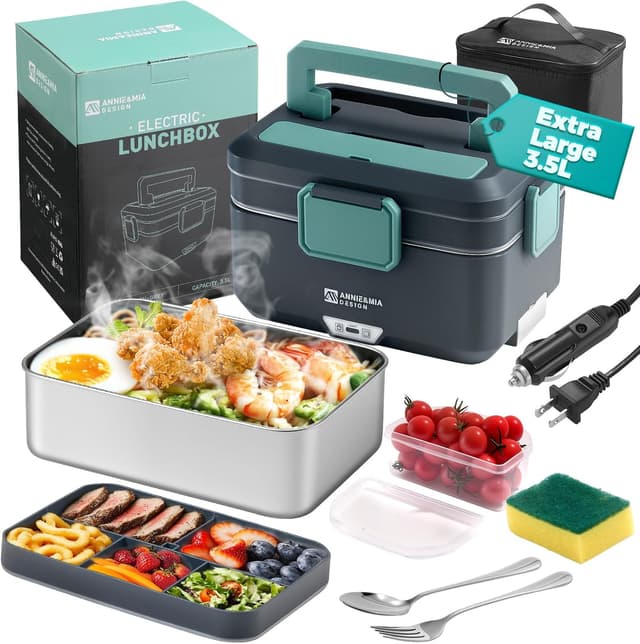 Imagen de Annie & Mia Design Electric Lunch Box 100W, 3.5L 🍱 en OfertitasTOP