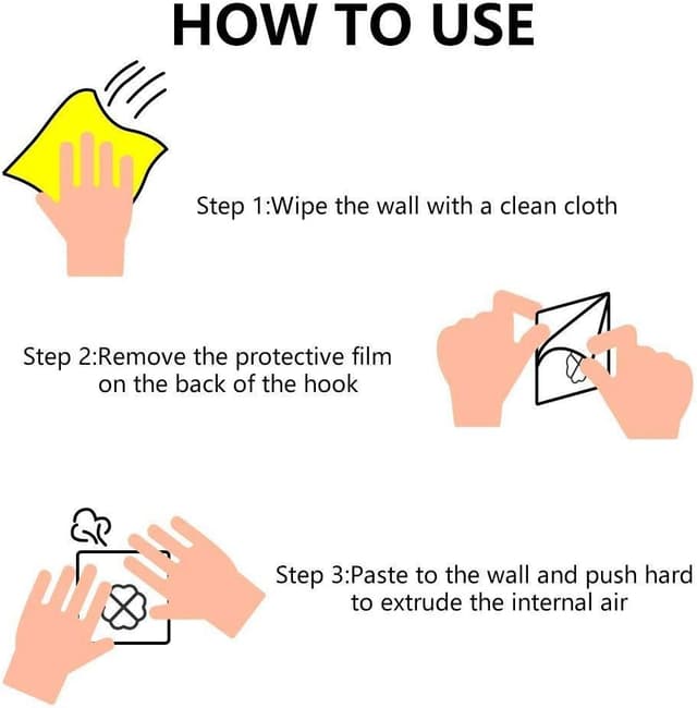 Thumbnail 6 de Jiaweixiang 12-pack heavy duty sticky wall hooks