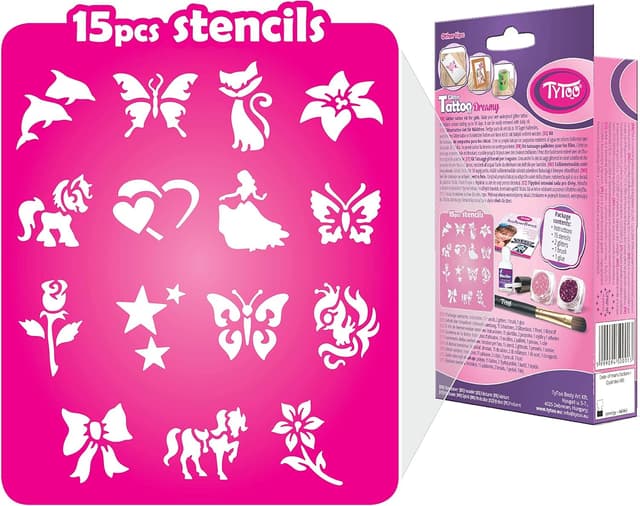 Thumbnail 6 de Tytoo Kit de Tatuaje de Purpurina para Chicas ✨ 15 Plantillas