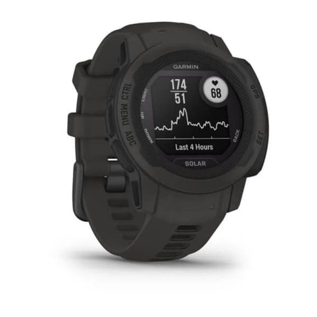 Detalle de Garmin Instinct 2S Solar smartwatch negro