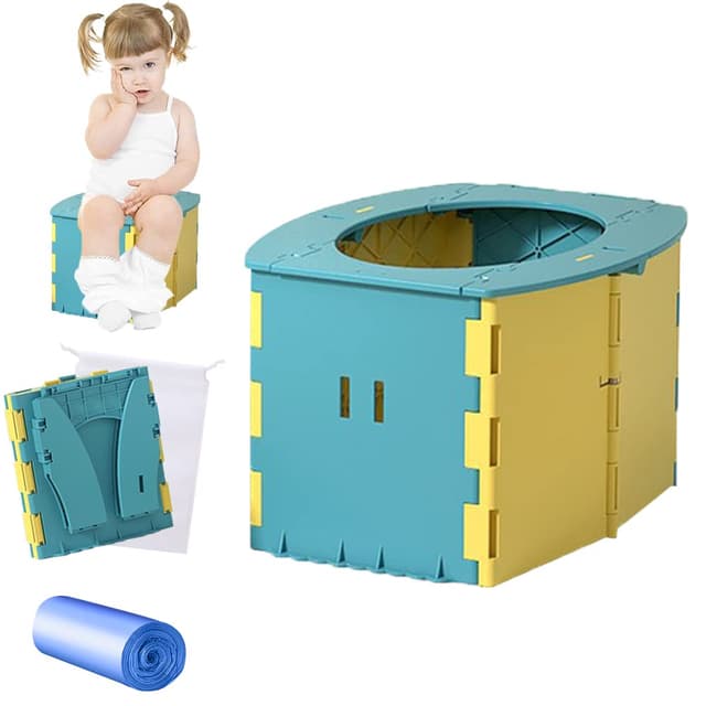 Detalle de Anyingkai faltbares Kinder-Töpfchen, Felsenblau