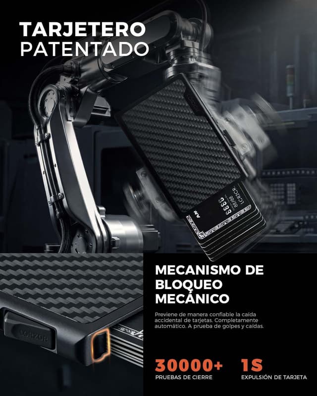 Thumbnail 4 de LORZOR Cartera Tarjetero RFID Fibra de Carbono