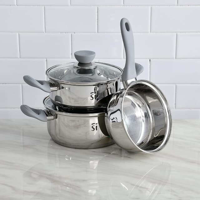 Thumbnail 6 de SAN IGNACIO Alexia 🥘 Batería de Cocina 5 Piezas, Acero Inoxidable