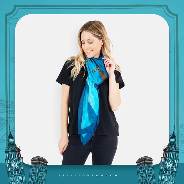 Thumbnail 6 de Trillion London Spring Silk Scarf