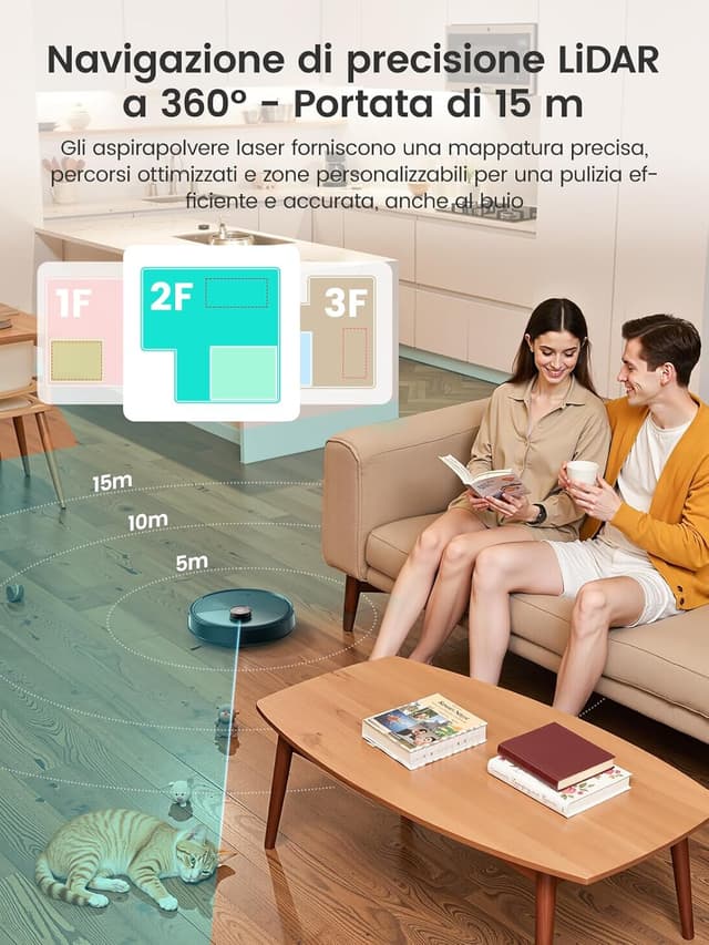 Thumbnail 5 de LEFANT M3 Robot Aspirapolvere 12000Pa