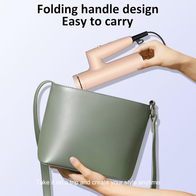 Detalle de Heylike High Speed Plasma Ion Hair Dryer with Diffuser (130,000 RPM, 1500W, 3 Heat/3 Speed)