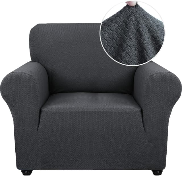 Detalle de Ystyle Copridivano 1 posto con braccioli elasticizzato antigraffio gatto, grigio