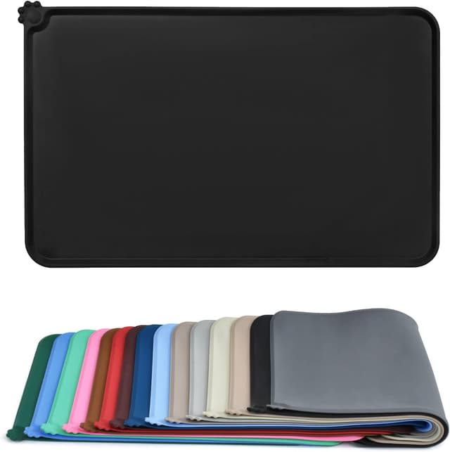 Detalle de AUDWUD Silicone Waterproof Pet Feeding Mat (53 x 38 cm) for Dogs and Cats