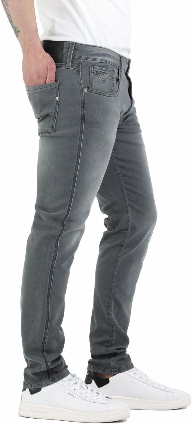 Detalle 2 de Replay Anbass Slim-Fit Jeans mit Comfort Stretch
