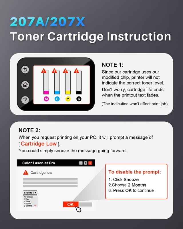 Thumbnail 6 de 207X Toner Kompatibel 4er Pack 3150 Seiten