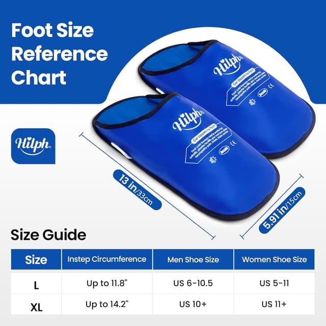 Thumbnail 6 de Hilph Foot Ice Pack Slippers 2 pack