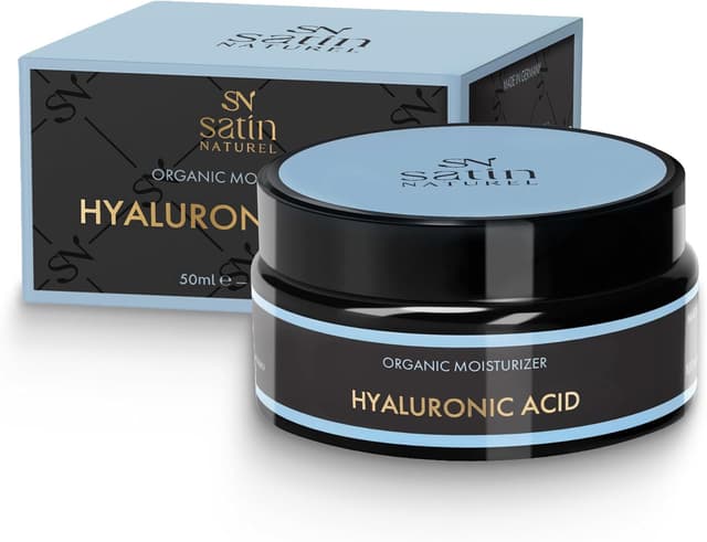 Detalle de Satin Naturel Crème Hydratante au Aloe Vera Bio & Acide Hyaluronique 50 ml pour le visage