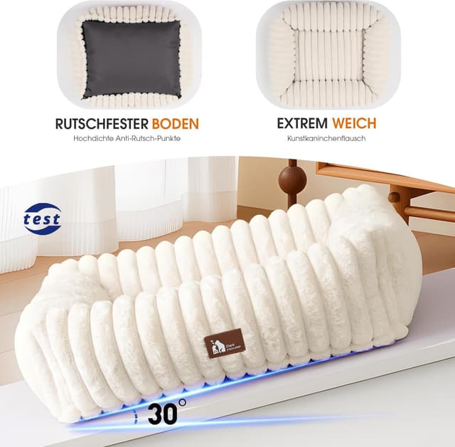 Thumbnail 4 de Upvilla Luxusweicher Hundekorb 109 × 76 × 20 cm