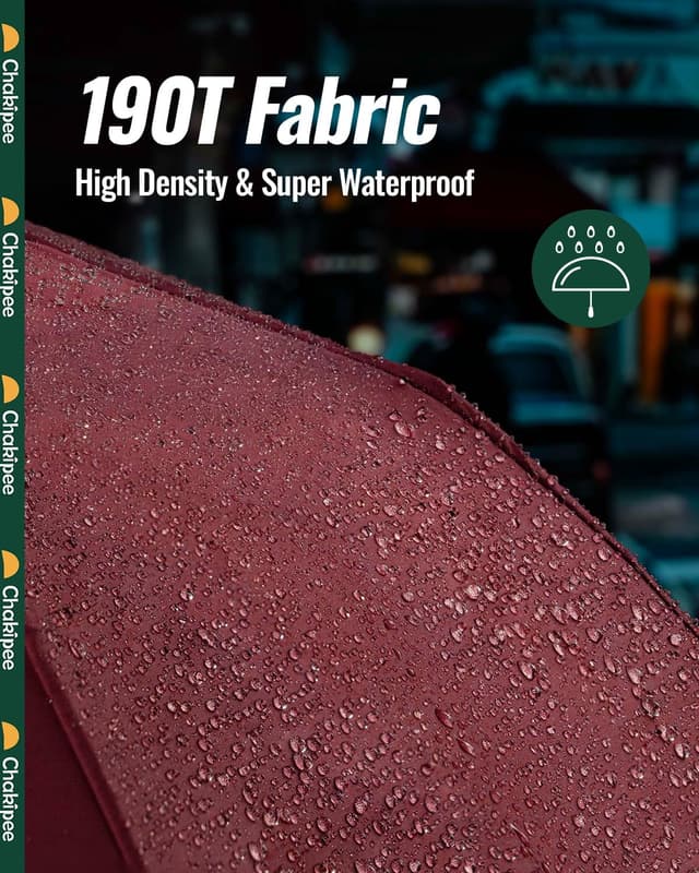 Detalle 2 de Sturmfester Regenschirm 370 g mit Reflexstreifen