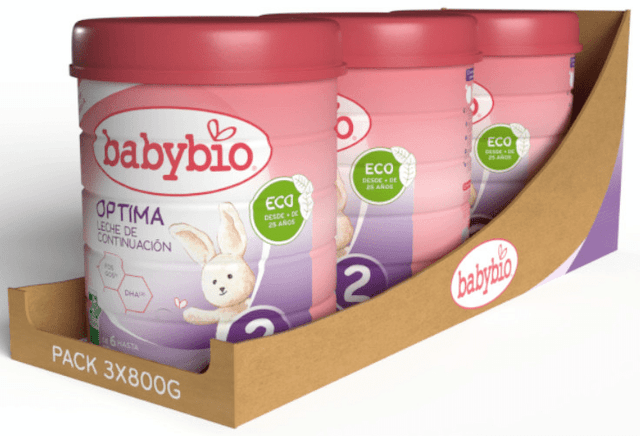 Detalle de Babybio Optima 2 leche continuación 2,4 kg