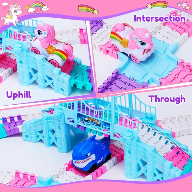 Thumbnail 4 de Race Track Toys 194PCS construction set for girls