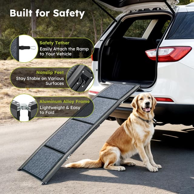Detalle de CO-Z dog ramp 160 cm for 90 kg