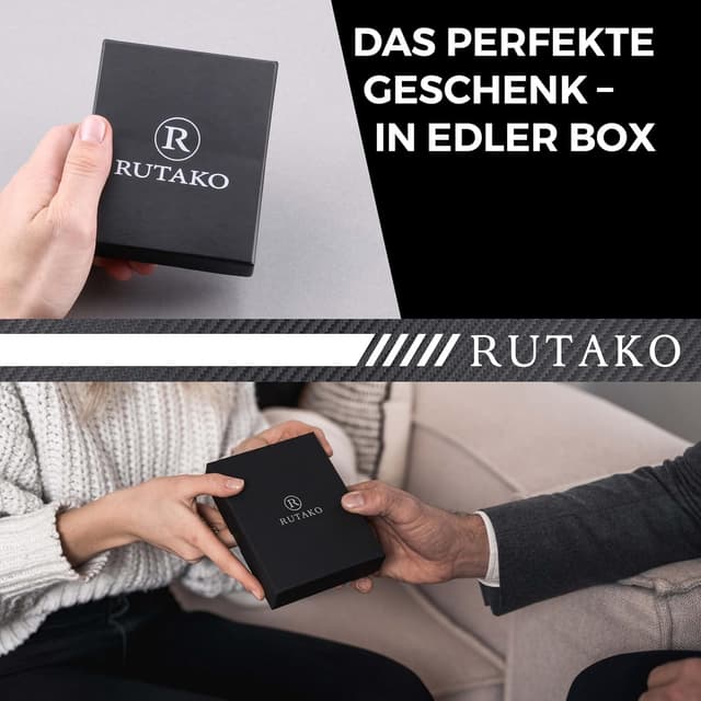 Thumbnail 5 de RUTAKO Leder Geldbörse Herren mit RFID Schutz – 12 Fächer