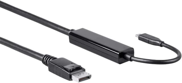 Detalle de Monoprice USB 3.1 Type-C to DisplayPort Cable (Active) — 10 ft, Black