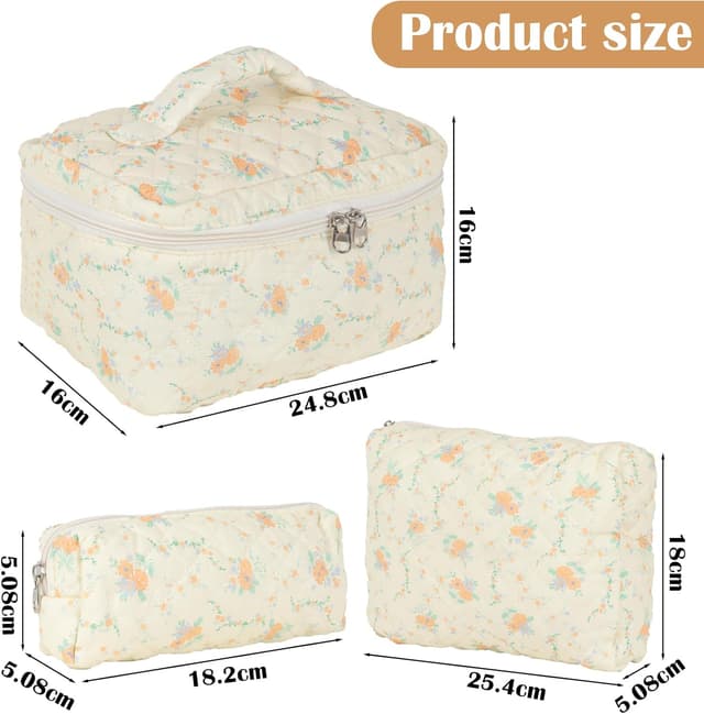 Detalle 2 de Lot de 3 trousses de maquillage voyage