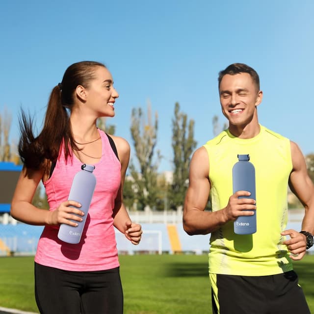 Thumbnail 5 de Exllena 1L Stainless Steel Bottle with Handle Lid