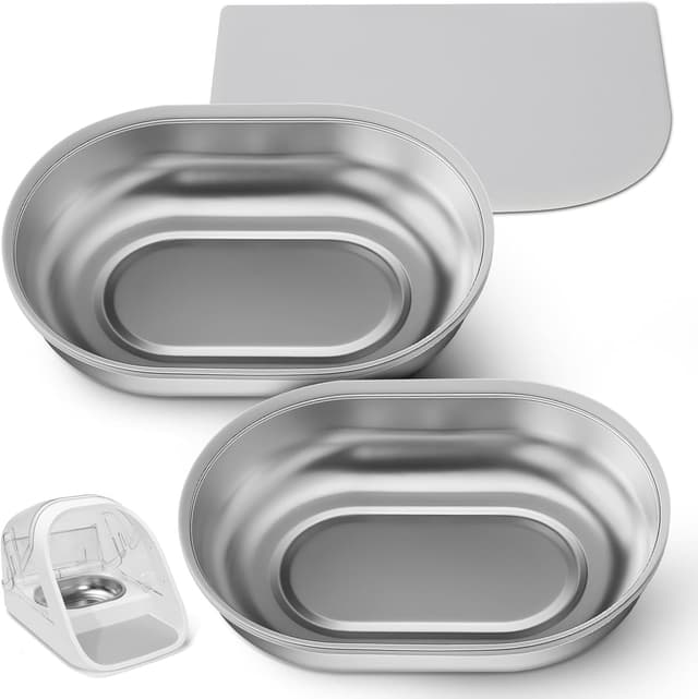Thumbnail 6 de Mat and Bowl Set for Automatic Microchip Pet Feeder (Single & Split Bowl + Mat), Grey