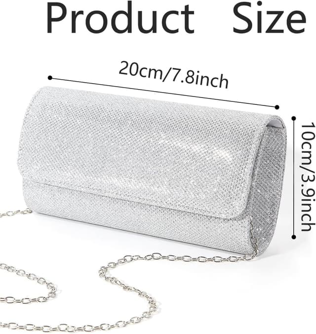Thumbnail 5 de Weenwill Silberne Clutch 20 cm