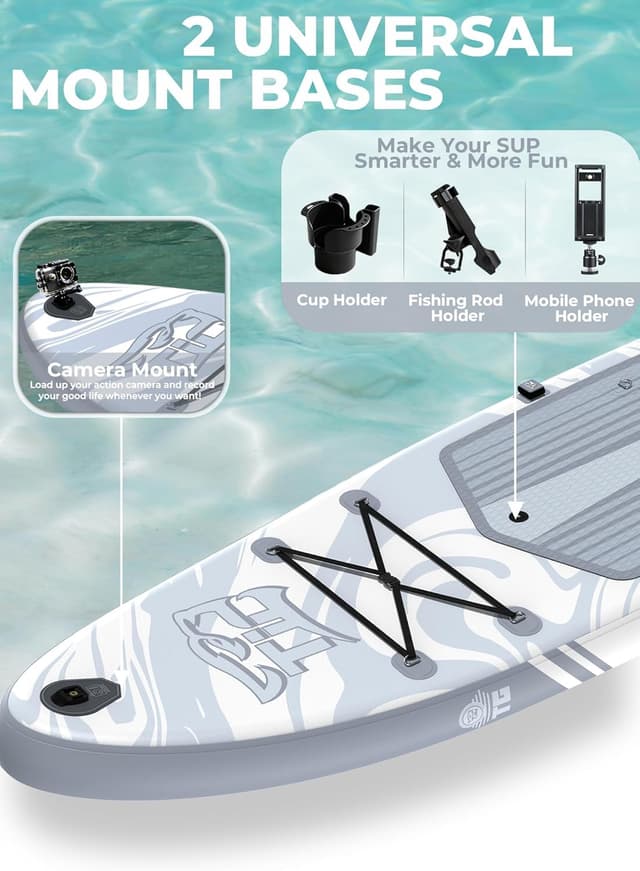 Detalle de TIGERXBANG Tavola SUP Gonfiabile con sedile fino a 200kg: paddle board 353 x 89 cm