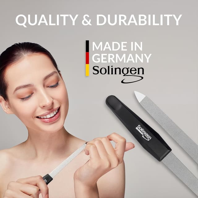 Detalle de marQus Saphir-Nagelfeilen Set (SIX-Päck) mit grober und feiner Seite & Polierer aus Solingen