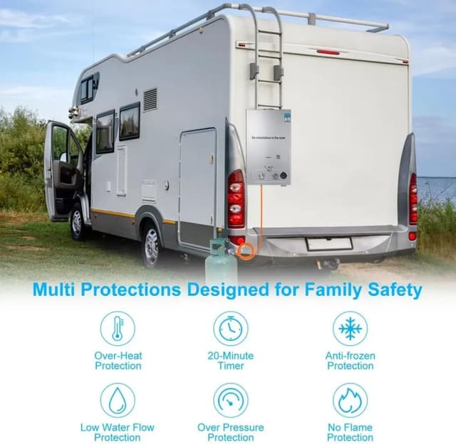 Thumbnail 5 de Scaldabagno 16L 32 kW GPL Propano per casa